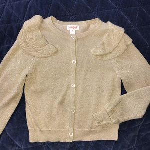 Cat & Jack Girls Gold Cardigan